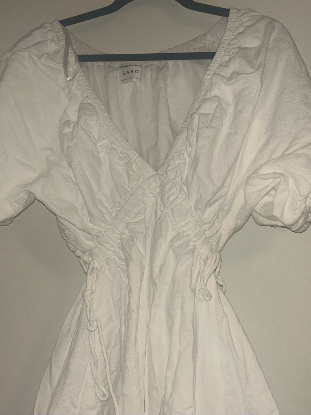 Sabo Skirt White Mini Dress